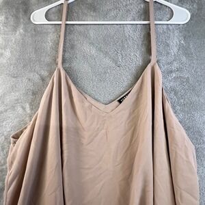 TORRID SOPHIE Beige Camisole Tank Top Spaghetti Strap V Neck Size 3